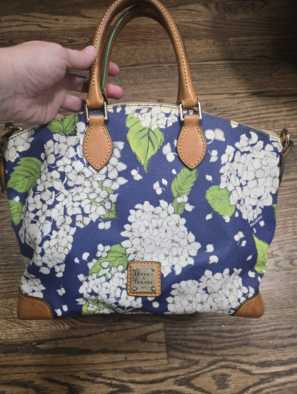 DOONEY & BOURKE Hydrangea Blue Geena Satchel